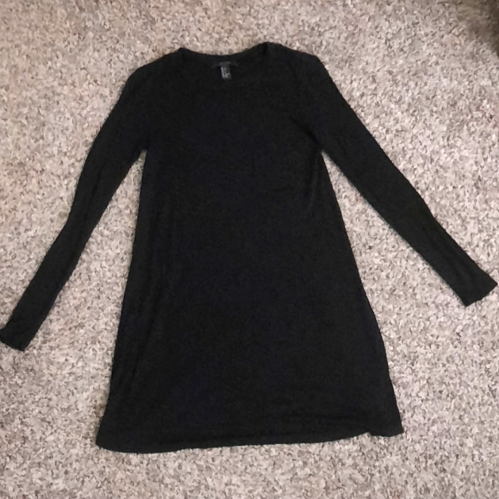 Forever 21 Black Long Sleeve knit Dress